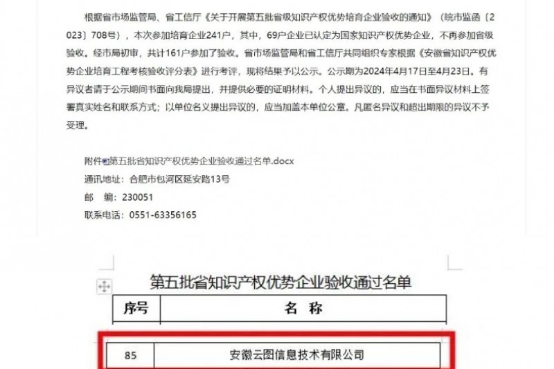头条 | 安徽安序获评“第五批安徽省知识产权优势企业”